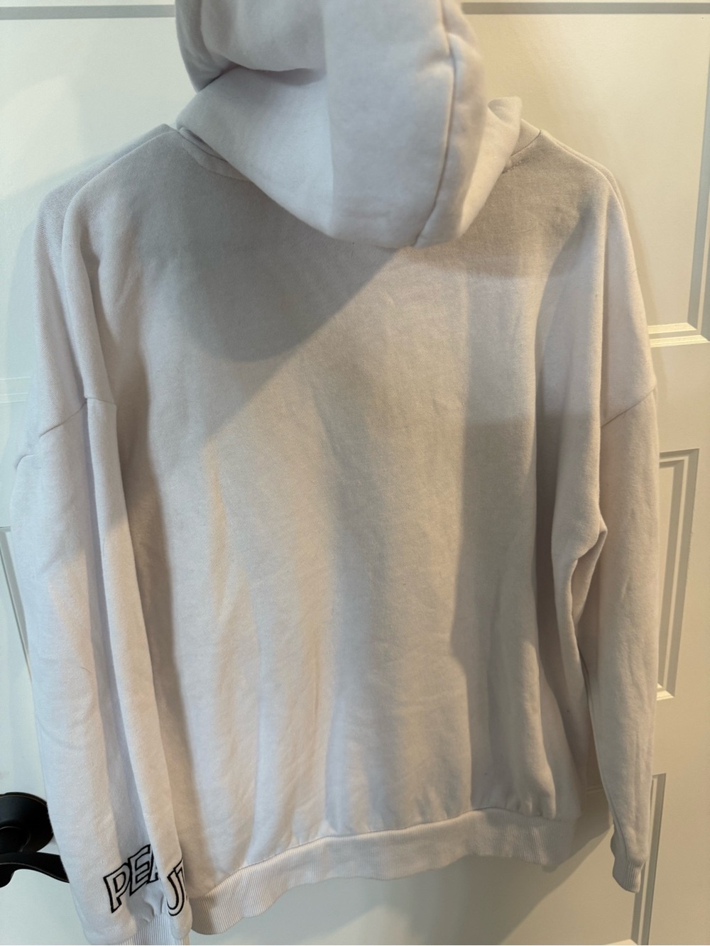 Peanuts White Hoodie with Black Snoopy Graphic - Picture 2 of 4